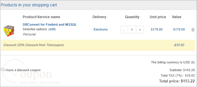 Dbconvert For Firebird And Ms Sql Coupon Code