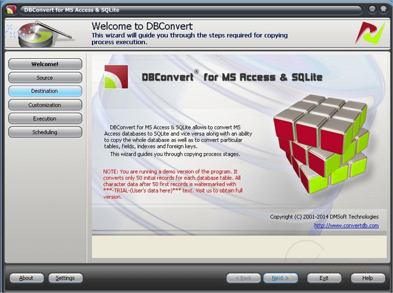 Dbconvert For Ms Access And Sqlite Screenshot 1