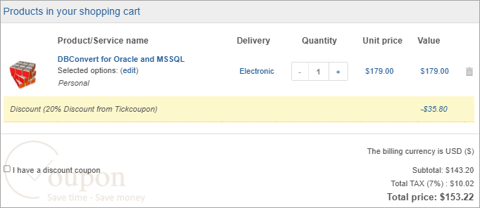 Dbconvert For Oracle And Mssql Coupon Code