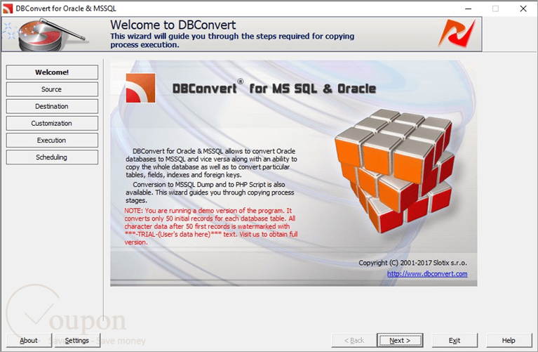 Dbconvert For Oracle And Mssql Screenshot