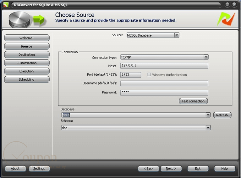 Dbconvert For Sqlite And Mssql Screenshot