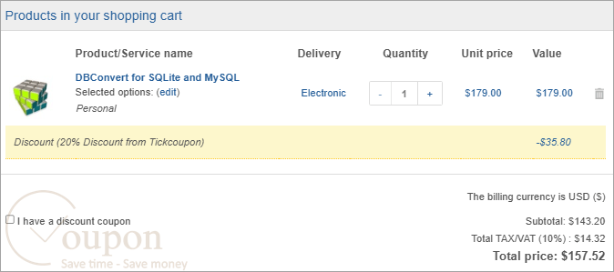 Dbconvert For Sqlite And Mysql Coupon Code