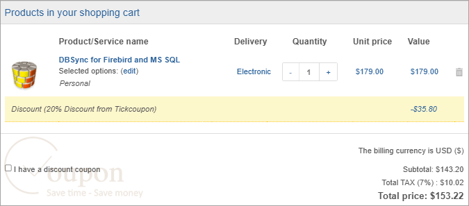 Dbsync For Firebird And Ms Sql Coupon Code