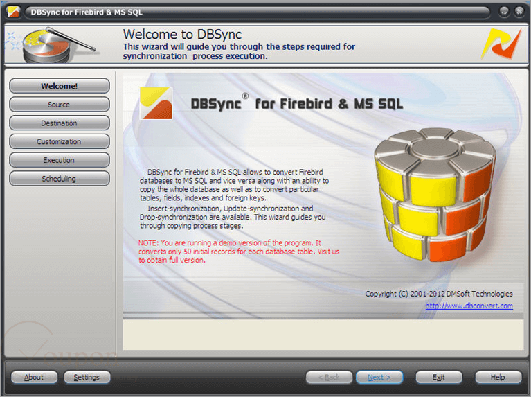 Dbsync For Firebird And Ms Sql Screenshot