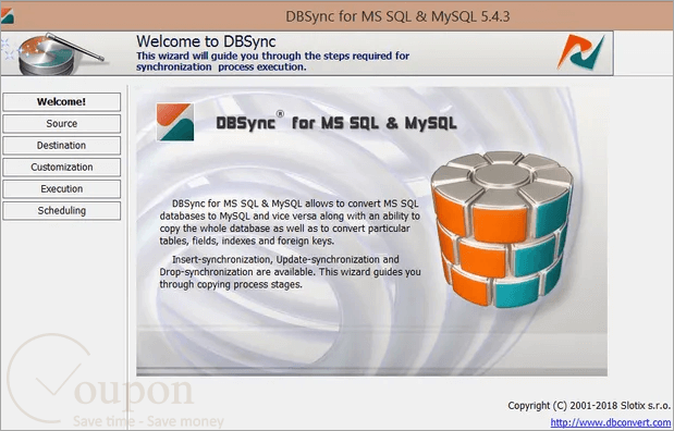 Dbsync For Ms Sql And Mysql Screenshot