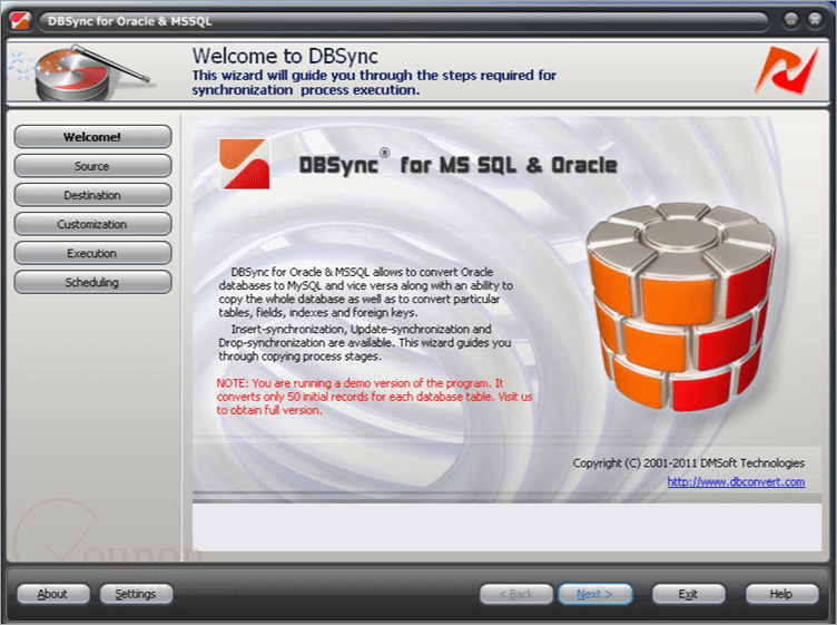 Dbsync For Oracle And Mssql Screenshot