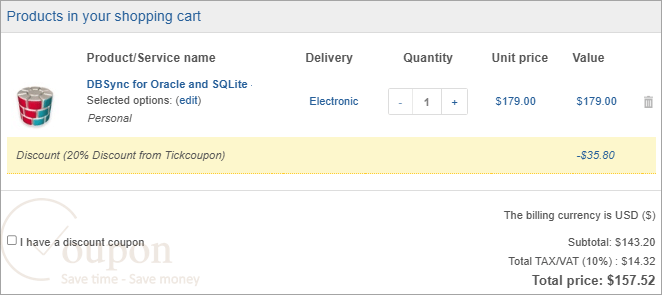 Dbsync For Oracle And Sqlite Coupon Code