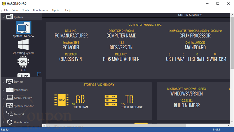 Hardinfo Screenshot