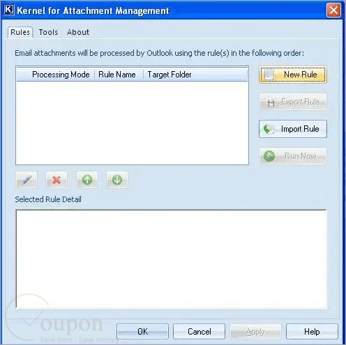 Kernel For Attachment Management Screenshot