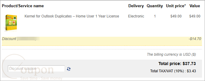 Kernel For Outlook Duplicates Coupon Code
