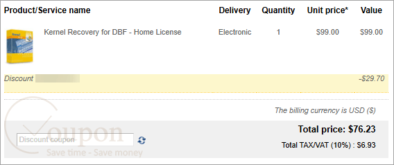 Kernel Recovery For Dbf Coupon Code