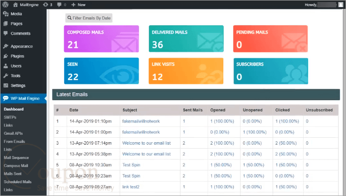 Mailengine Screenshot