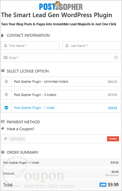 Post Gopher Coupon Code