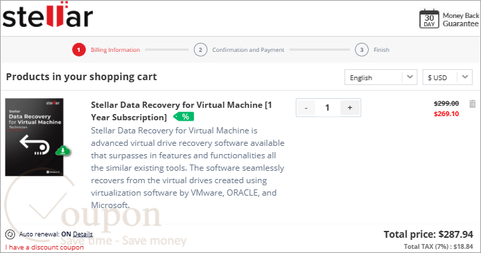 Stellar Data Recovery For Virtual Machine Coupon Code