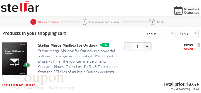 Stellar Merge Mailbox For Outlook Coupon Code