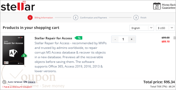 Stellar Repair For Access Coupon Code