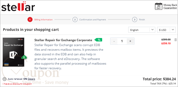 Stellar Repair For Exchange Coupon Code