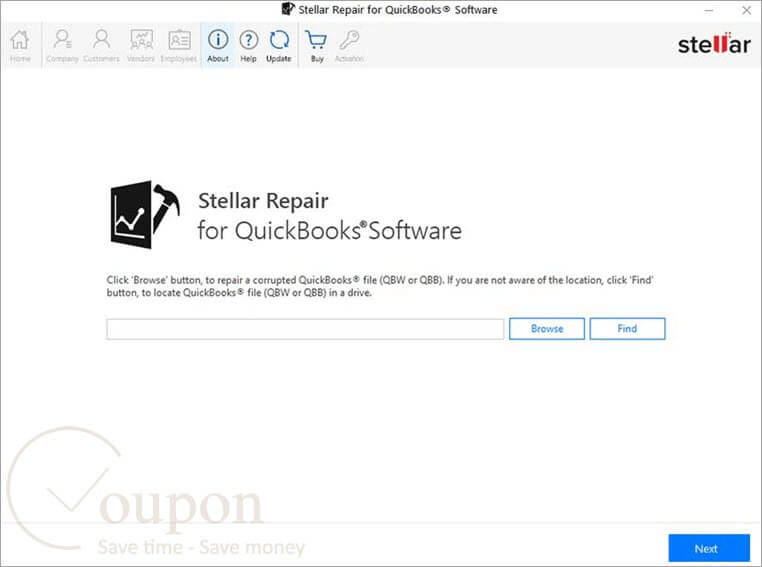 Stellar Repair For Quickbooks Screenshot