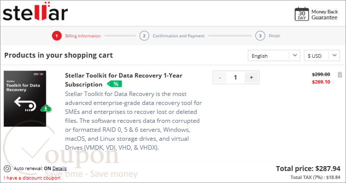 Stellar Toolkit For Data Recovery Coupon Code