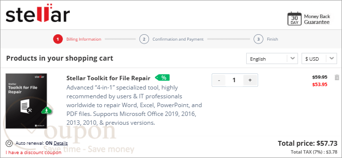 Stellar Toolkit For File Repair Coupon Code