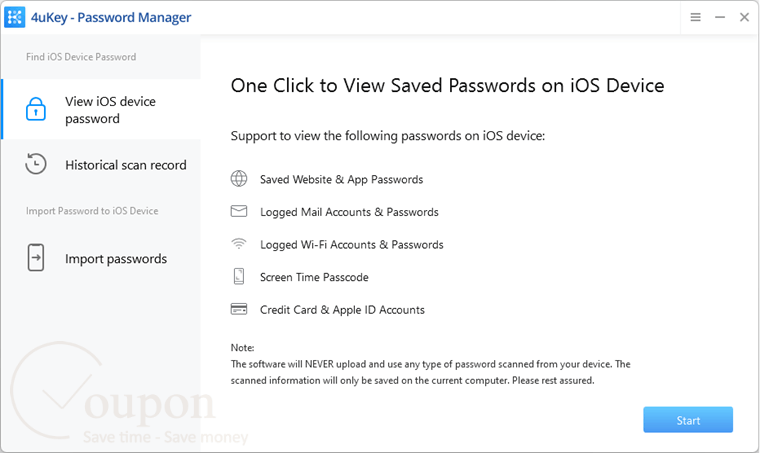 Tenorshare 4Ukey Password Manager Screenshot