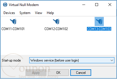 Virtual Null Modem Screenshot