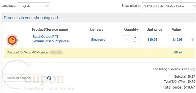 Zevrix Batchoutput Ppt Coupon Code
