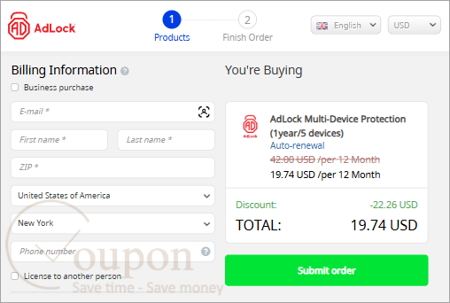Adlock Multi Device Protection Coupon Code