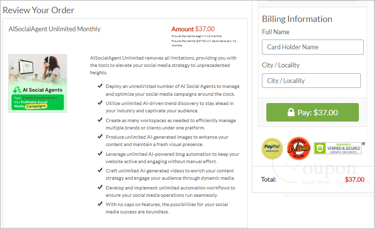 Aisocialagent Coupon Code