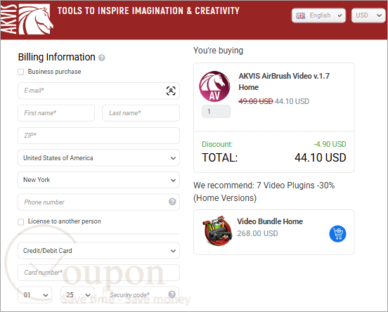 Akvis Airbrush Video Coupon Code