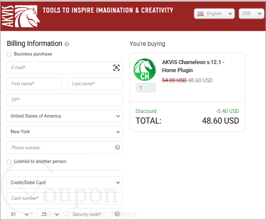 Akvis Chameleon Coupon Code