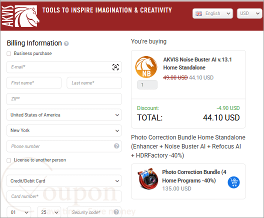 Akvis Noise Buster Ai Coupon Code