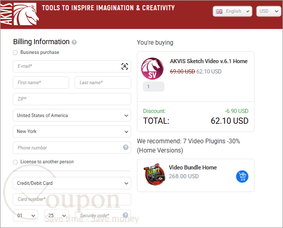 Akvis Sketch Video Coupon Code
