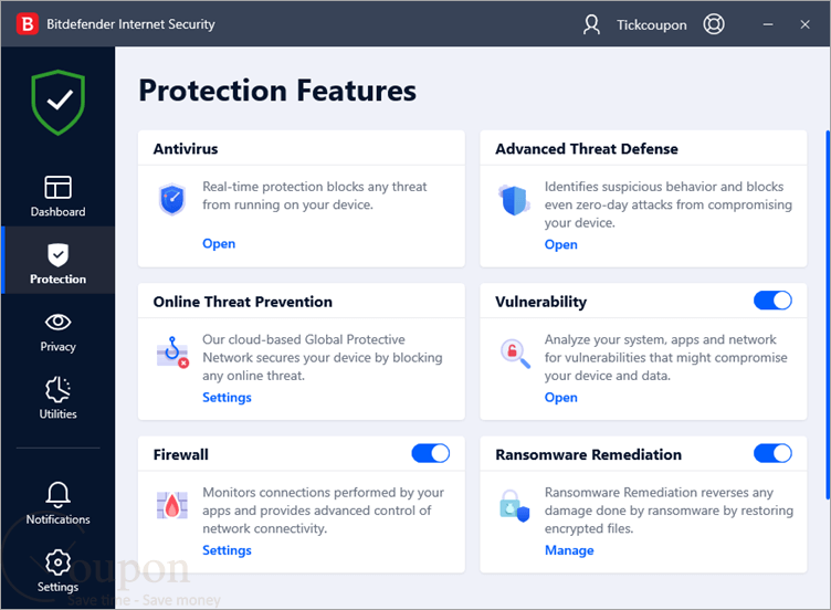 Bitdefender Total Security Screenshot