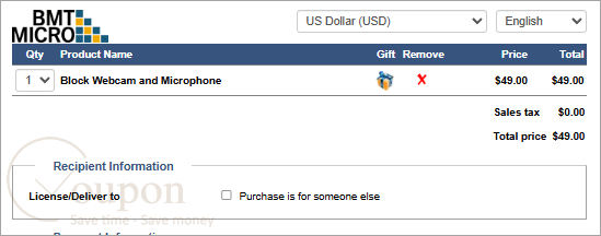 Block Webcam And Microphone Coupon Code