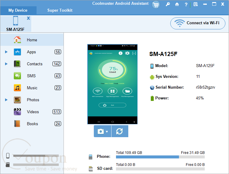 Coolmuster Android Assistant Screenshot