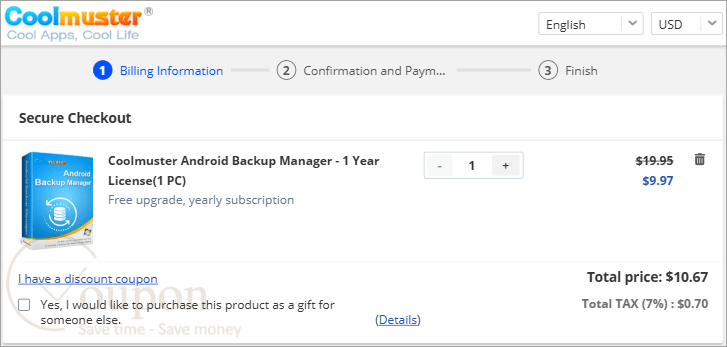 Coolmuster Android Backup Manager Coupon Code