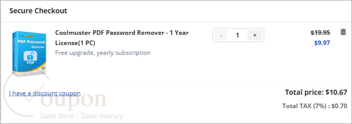 Coolmuster Pdf Password Remover Coupon Code