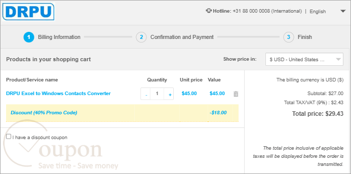 Drpu Excel To Windows Contacts Converter Coupon Code