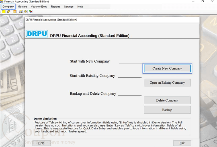Drpu Financial Accounting Software Screenshot