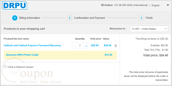 Drpu Outlook Express Password Recovery Software Coupon Code