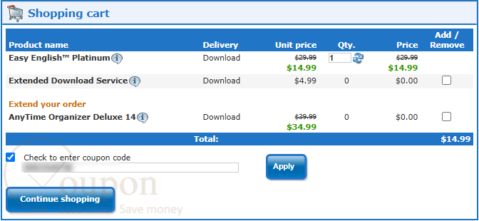 Easy English Platinum Coupon Code