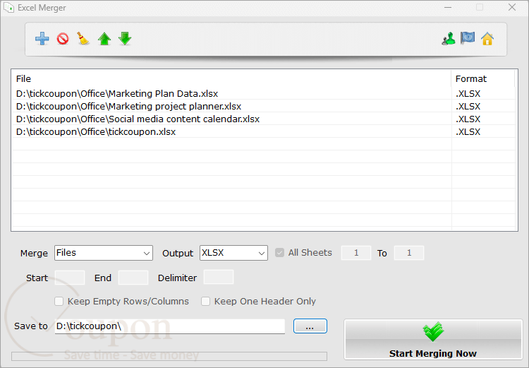 Excel Merger Pro Screenshot