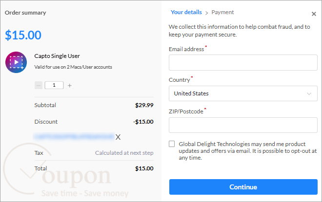 Global Delight Capto Coupon Code