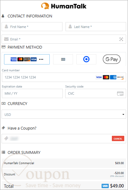 Humantalk Coupon Code