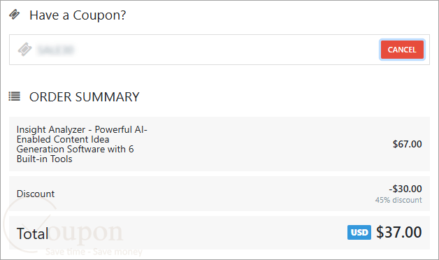 Insight Analyzer Coupon Code