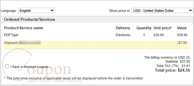 Pdftiger Coupon Code