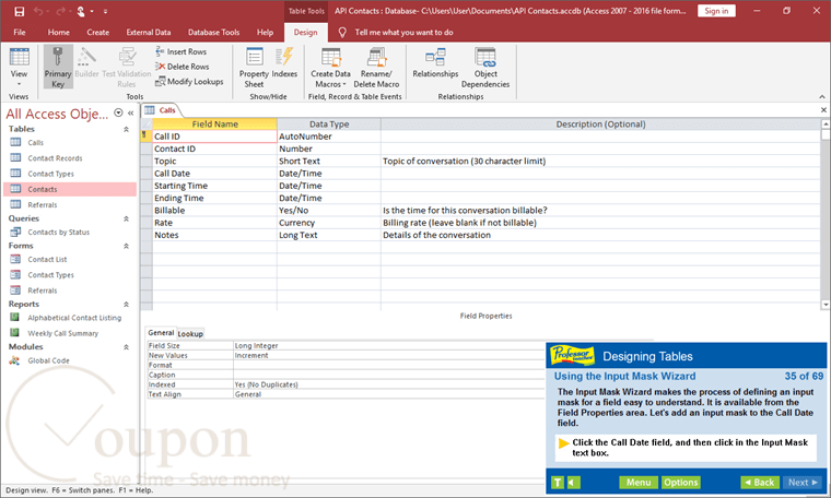 Professor Teaches Office Screenshot