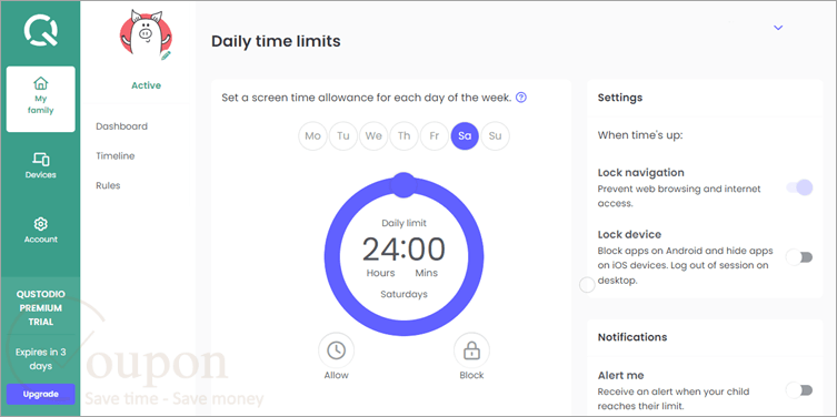 Qustodio Premium Screenshot