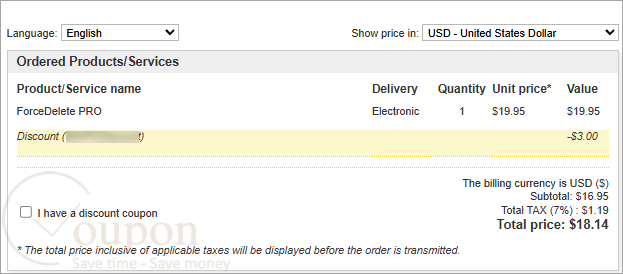 Reezaa Forcedelete Pro Coupon Code